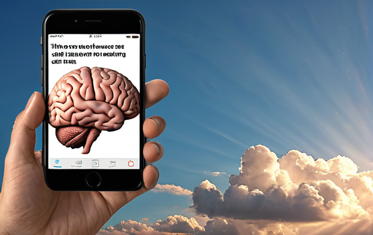 Digital Detox & Brain Rest**

Smartphone notifications overload, causing brain fatigue. Feature someone looking peacefully at the sky, away from digital devices, emphasizing relaxation and mental clarity.

**